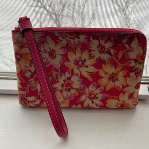 Small floral Coach wristlet.  Never used.